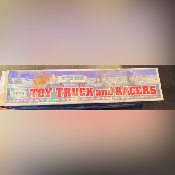 1997 HESS TOY TRUCK AND RACERS NEW IN BOX LIGHTS AND SOUNDS Vintage Exclusive - Picture 9 of 12
